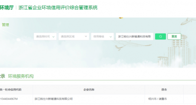 榮獲省級A類企業(yè)環(huán)境信用評價